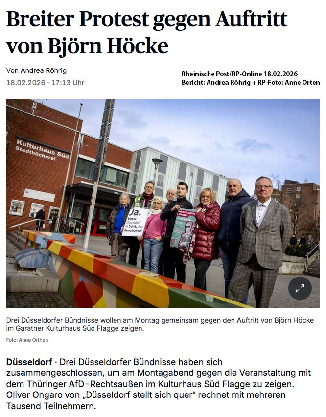 Wenn der Bernd kommt. Demo gegen AfD und Bernd Höcke